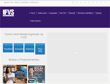 Tablet Screenshot of fvs.edu.br